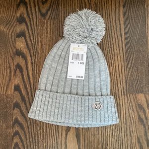 Michael Michael Kors winter beanie. Grey hat with Pom pom.